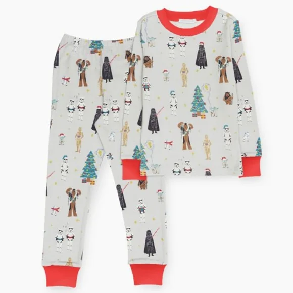 New Pottery Barn Kids STAR WARS Pajamas 4T Holiday Cotton Christmas